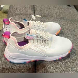 Like new Clove healthcare sneakers white/sunset pop ladies 9 men’s 7.5